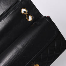 画像をギャラリービューアに読み込む, 極美品 CHANEL シャネル マトラッセ25 Wフラップ Wチェーンショルダーバッグ 4番台 ココマーク ラムスキン ブラック中古 4a001342