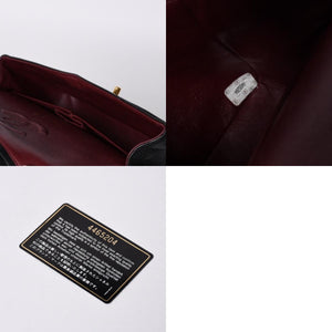 極美品 CHANEL シャネル マトラッセ25 Wフラップ Wチェーンショルダーバッグ 4番台 ココマーク ラムスキン ブラック中古 4a001342