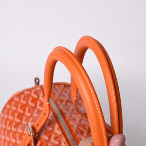 New and unused GOYARD Croisjour 45 Boston bag travel bag orange PVC leather silver hardware used 4a000983