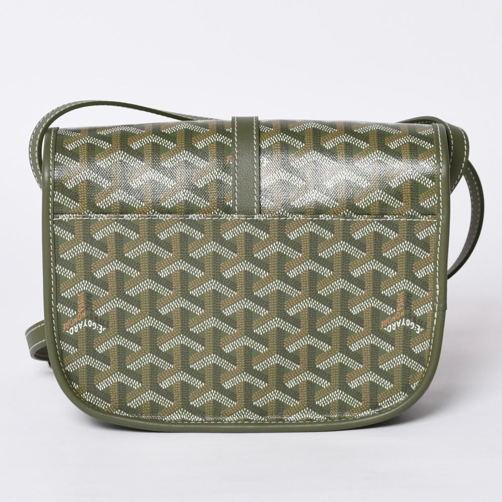 新品同様 GOYARD ゴヤール ベルヴェデーレ PM バッグ ショルダーバッグ 24年限定 限定カラー カーキ PVCコーティングキャンバス レザー 中古 4a001236