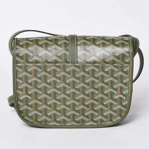 Like new GOYARD Belvedere PM Bag Shoulder Bag 24 Years Limited Limited Color Khaki PVC Coated Canvas Leather Used 4a001236