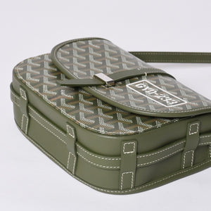 Like new GOYARD Belvedere PM Bag Shoulder Bag 24 Years Limited Limited Color Khaki PVC Coated Canvas Leather Used 4a001236