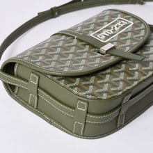 画像をギャラリービューアに読み込む, 新品同様 GOYARD ゴヤール ベルヴェデーレ PM バッグ ショルダーバッグ 24年限定 限定カラー カーキ PVCコーティングキャンバス レザー 中古 4a001236