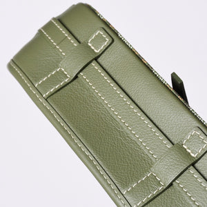 Like new GOYARD Belvedere PM Bag Shoulder Bag 24 Years Limited Limited Color Khaki PVC Coated Canvas Leather Used 4a001236