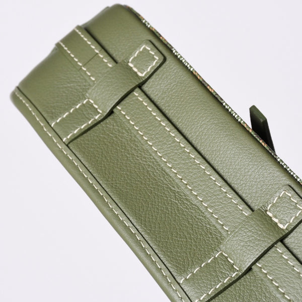 Like new GOYARD Belvedere PM Bag Shoulder Bag 24 Years Limited Limited Color Khaki PVC Coated Canvas Leather Used 4a001236