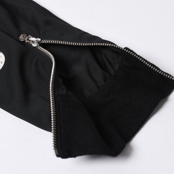 クロムハーツ CHROME HEARTS トラックジャケット オールドイングリッシュ ダブルジップ ブラック 黒 Sサイズ 美品中古 4a001419