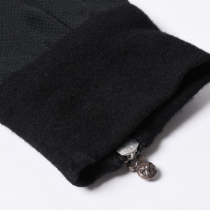 クロムハーツ CHROME HEARTS トラックジャケット オールドイングリッシュ ダブルジップ ブラック 黒 Sサイズ 美品中古 4a001419