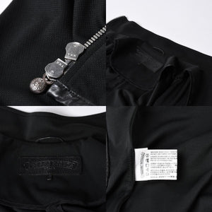 クロムハーツ CHROME HEARTS トラックジャケット オールドイングリッシュ ダブルジップ ブラック 黒 Sサイズ 美品中古 4a001419