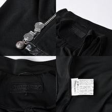 画像をギャラリービューアに読み込む, クロムハーツ CHROME HEARTS トラックジャケット オールドイングリッシュ ダブルジップ ブラック 黒 Sサイズ 美品中古 4a001419