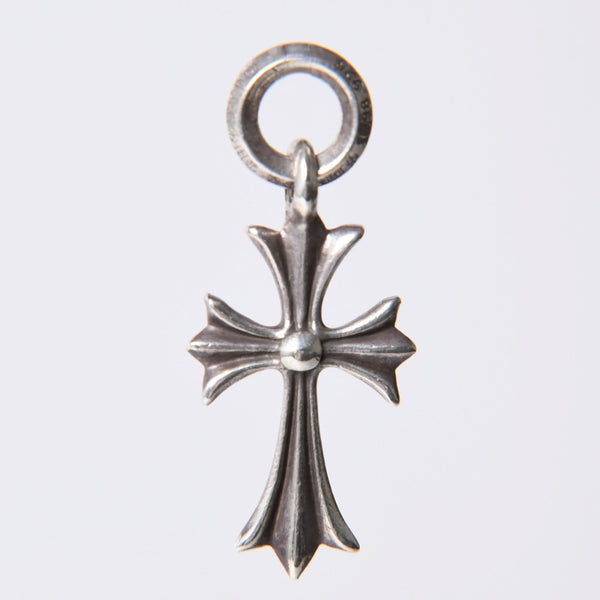 Very Good Condition CHROME HEARTS CH TINY CROSS Tiny Cross Charm Necklace Silver 925 3.4g Used 4a001401