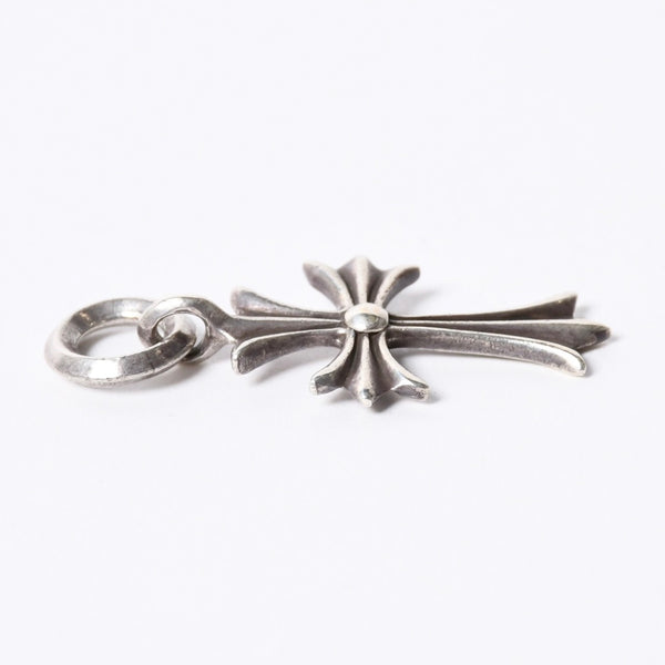 Very Good Condition CHROME HEARTS CH TINY CROSS Tiny Cross Charm Necklace Silver 925 3.4g Used 4a001401