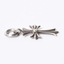 画像をギャラリービューアに読み込む, 極美品 CHROME HEARTS クロムハーツ CH TINY CROSS タイニークロス チャーム ネックレス シルバー925 3.4g 中古 4a001401