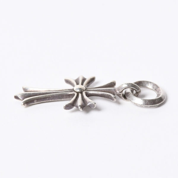 Very Good Condition CHROME HEARTS CH TINY CROSS Tiny Cross Charm Necklace Silver 925 3.4g Used 4a001401