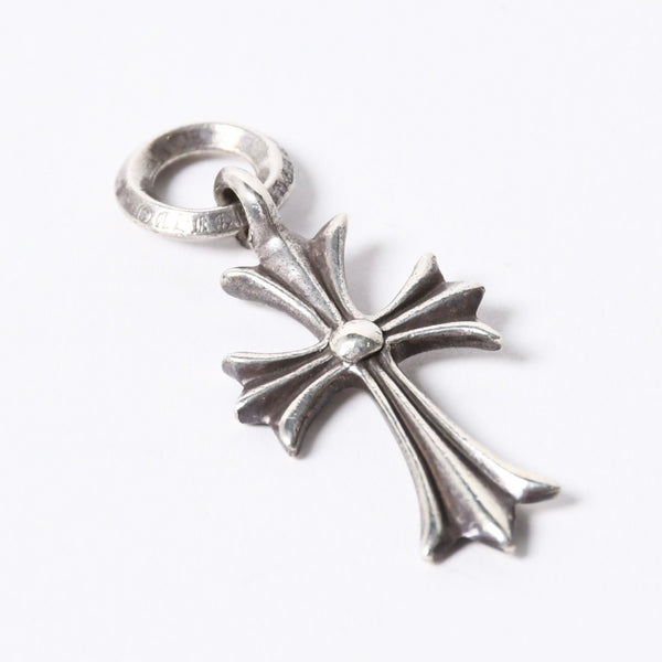 Very Good Condition CHROME HEARTS CH TINY CROSS Tiny Cross Charm Necklace Silver 925 3.4g Used 4a001401
