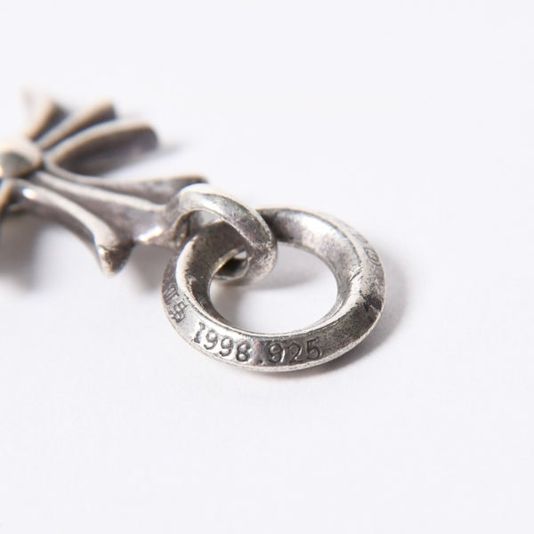 Very Good Condition CHROME HEARTS CH TINY CROSS Tiny Cross Charm Necklace Silver 925 3.4g Used 4a001401