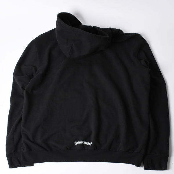 CHROME HEARTS Old English Logo Dagger Zip Zip Up Hoodie Black Good Condition Used 4a001356