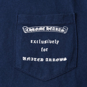 CHROME HEARTS クロムハーツ × UNITED ARROWS OLD DAGGER ユナイテッドアローズ オールド ダガー ネイビー サイズS 美品 中古 4a001424