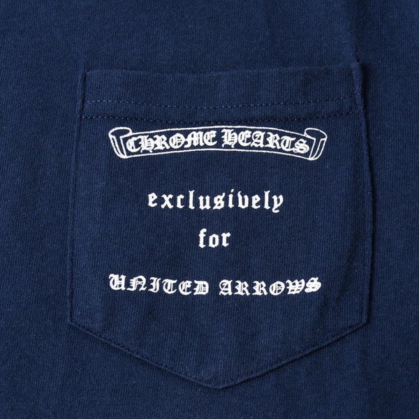 CHROME HEARTS クロムハーツ × UNITED ARROWS OLD DAGGER ユナイテッドアローズ オールド ダガー ネイビー サイズS 美品 中古 4a001424