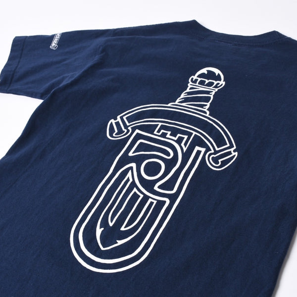 CHROME HEARTS クロムハーツ × UNITED ARROWS OLD DAGGER ユナイテッドアローズ オールド ダガー ネイビー サイズS 美品 中古 4a001424