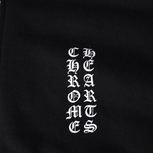 CHROME HEARTS Old English Logo Dagger Zip Zip Up Hoodie Black Good Condition Used 4a001356