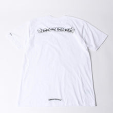 画像をギャラリービューアに読み込む, 新品未使用品 CHROME HEARTS クロムハーツ 半袖Tシャツ バックスクロールロゴプリント サイズL ホワイト 中古 4a001381