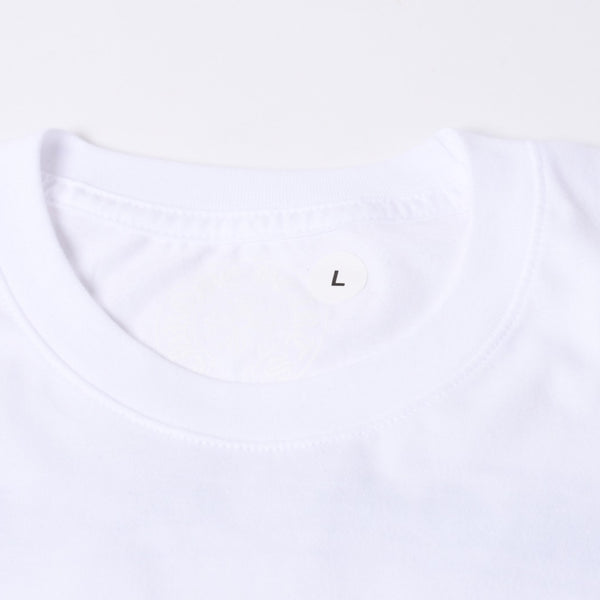 新品未使用品 CHROME HEARTS クロムハーツ 半袖Tシャツ バックスクロールロゴプリント サイズL ホワイト 中古 4a001381