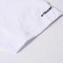 画像をギャラリービューアに読み込む, 新品未使用品 CHROME HEARTS クロムハーツ 半袖Tシャツ バックスクロールロゴプリント サイズL ホワイト 中古 4a001381