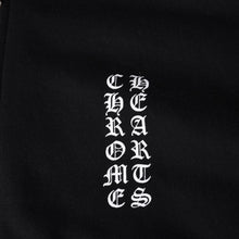 画像をギャラリービューアに読み込む, CHROME HEARTS クロムハーツ Old English Logo オールドイングリッシュロゴ ダガージップ ジップアップ フーディー ブラック 美品 中古 4a001356