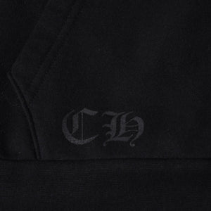 CHROME HEARTS Old English Logo Dagger Zip Zip Up Hoodie Black Good Condition Used 4a001356