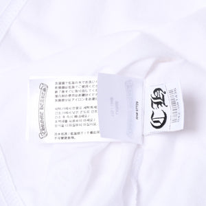 新品未使用品 CHROME HEARTS クロムハーツ 半袖Tシャツ バックスクロールロゴプリント サイズL ホワイト 中古 4a001381