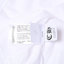 画像をギャラリービューアに読み込む, 新品未使用品 CHROME HEARTS クロムハーツ 半袖Tシャツ バックスクロールロゴプリント サイズL ホワイト 中古 4a001381