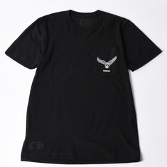 New and unused CHROME HEARTS × YUNGBLUD × Aerosmith × Joefoti Black short sleeve T-shirt Used 4a001382
