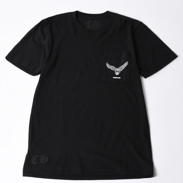 New and unused CHROME HEARTS × YUNGBLUD × Aerosmith × Joefoti Black short sleeve T-shirt Used 4a001382