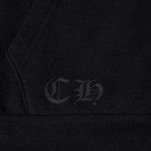 画像をギャラリービューアに読み込む, CHROME HEARTS クロムハーツ Old English Logo オールドイングリッシュロゴ ダガージップ ジップアップ フーディー ブラック 美品 中古 4a001356