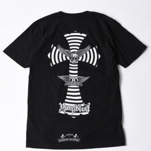 画像をギャラリービューアに読み込む, 新品未使用品 CHROME HEARTS クロムハーツ × YUNGBLUD ヤングブラッド × エアロスミス × ジョーフォティ ブラック 半袖Tシャツ 中古 4a001382