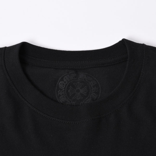 New and unused CHROME HEARTS × YUNGBLUD × Aerosmith × Joefoti Black short sleeve T-shirt Used 4a001382