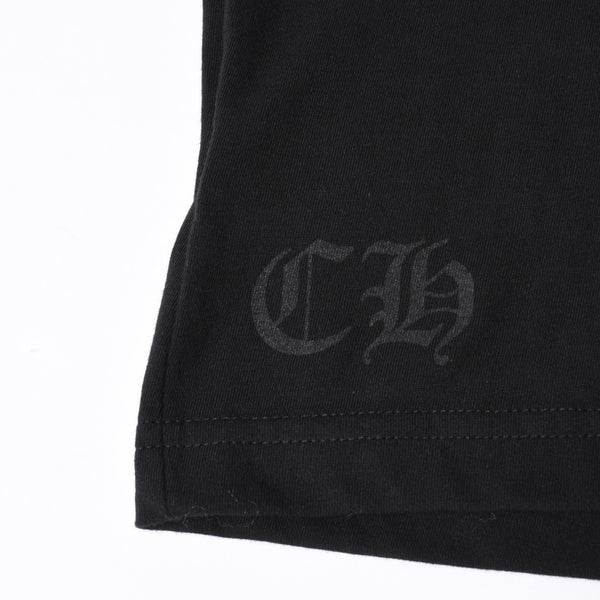 New and unused CHROME HEARTS × YUNGBLUD × Aerosmith × Joefoti Black short sleeve T-shirt Used 4a001382