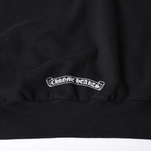 画像をギャラリービューアに読み込む, CHROME HEARTS クロムハーツ Old English Logo オールドイングリッシュロゴ ダガージップ ジップアップ フーディー ブラック 美品 中古 4a001356