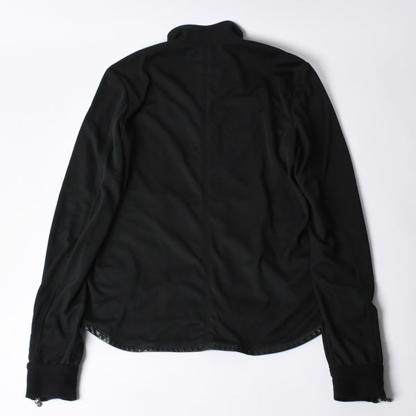 クロムハーツ CHROME HEARTS トラックジャケット オールドイングリッシュ ダブルジップ ブラック 黒 Sサイズ 美品中古 4a001419