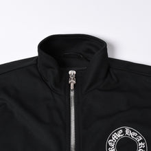 画像をギャラリービューアに読み込む, クロムハーツ CHROME HEARTS トラックジャケット オールドイングリッシュ ダブルジップ ブラック 黒 Sサイズ 美品中古 4a001419