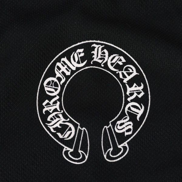 クロムハーツ CHROME HEARTS トラックジャケット オールドイングリッシュ ダブルジップ ブラック 黒 Sサイズ 美品中古 4a001419