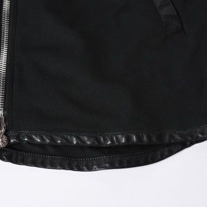 クロムハーツ CHROME HEARTS トラックジャケット オールドイングリッシュ ダブルジップ ブラック 黒 Sサイズ 美品中古 4a001419