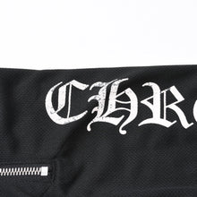 画像をギャラリービューアに読み込む, クロムハーツ CHROME HEARTS トラックジャケット オールドイングリッシュ ダブルジップ ブラック 黒 Sサイズ 美品中古 4a001419