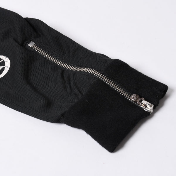 クロムハーツ CHROME HEARTS トラックジャケット オールドイングリッシュ ダブルジップ ブラック 黒 Sサイズ 美品中古 4a001419