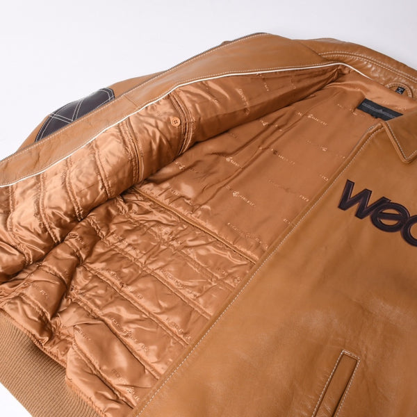 RocaweaR ロカウェア レザージャケット Over size leather blouson Brown ブラウン XLサイズ 美品 中古 4a00369