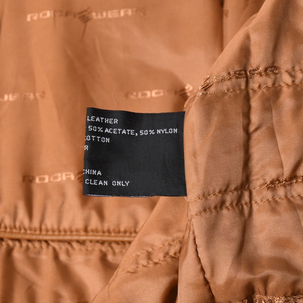 RocaweaR ロカウェア レザージャケット Over size leather blouson Brown ブラウン XLサイズ 美品 中古 4a00369