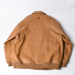 RocaweaR ロカウェア レザージャケット Over size leather blouson Brown ブラウン XLサイズ 美品 中古 4a00369