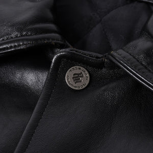 RocaweaR Rocawea Leather Jacket Jay-Z Black Leather Polyester Size XL Antique Silver Hardware Good Condition Used 4a001421