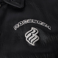 画像をギャラリービューアに読み込む, RocaweaR ロカウェア レザージャケット Jay-Z ブラック レザー ポリエステル サイズXL アンティークシルバー金具 美品 中古 4a001421