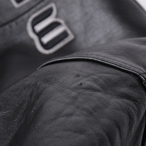 RocaweaR Rocawea Leather Jacket Jay-Z Black Leather Polyester Size XL Antique Silver Hardware Good Condition Used 4a001421